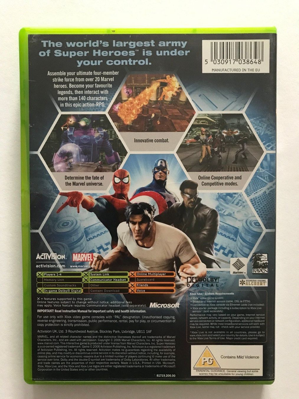 Spiele: XBOX - Marvel Ultimate Alliance ( CIB ) – Gebraucht aus Allschwil von Bullach 1