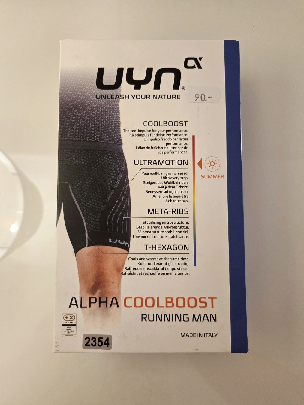 UYN Pantaloni: UYN Laufshorts Alpha Coolboost Herren Grösse S – Nuovo e nell'imballaggio originale da Braunau venduto da Brand-Store 2