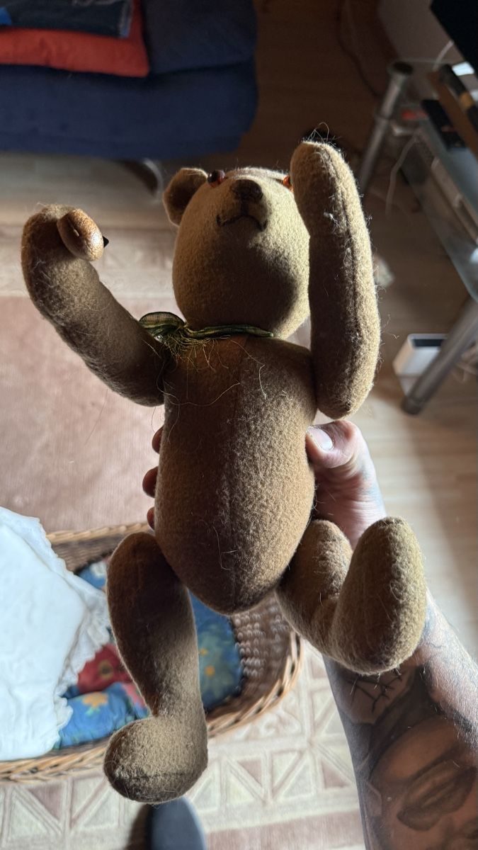 Giocattoli: Antiker Filz-Teddybär mit Pfeife – Usato da Basel venduto da dafal4059