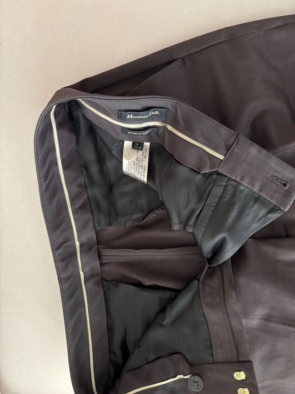 Massimo Dutti Pantaloni: MASSIMO DUTTI braune Hose Gr. 34 – Nuovo (secondo la descrizione) da Egg b. Zürich venduto da chimago 4