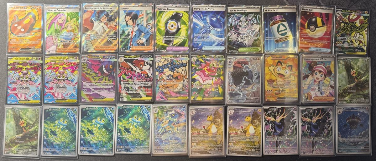 Pokémon Sammelbilder & Trading cards: Lot Pokémon Bloc Méga-Évolution FR/JP - SAR/AR/IR/ex – Gebraucht aus Fétigny von nit_p86f 3