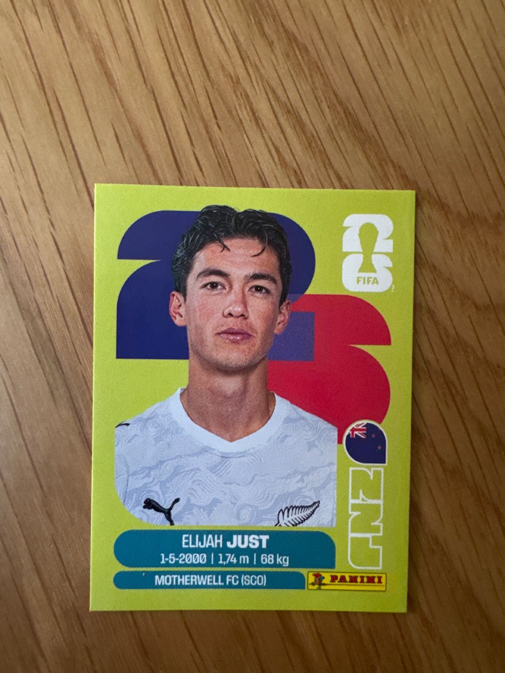 Panini Carte collezionabili: Elijah Just Panini Sticker 2026 – Nuovo (secondo la descrizione) da Turbenthal venduto da Meraki