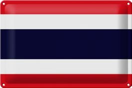 Blechschild-LÄNDERFLAGGE THAILAND