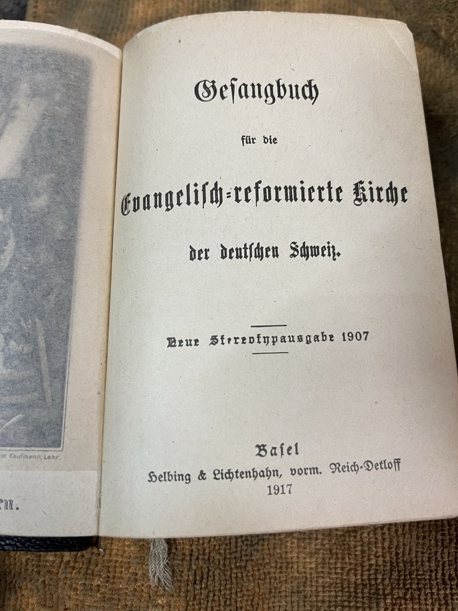 Bücher: Gesangbuch, Evangelisch-reformierte Kirche, 1907, antik – Gebraucht aus Hindelbank von Warentaxi 3