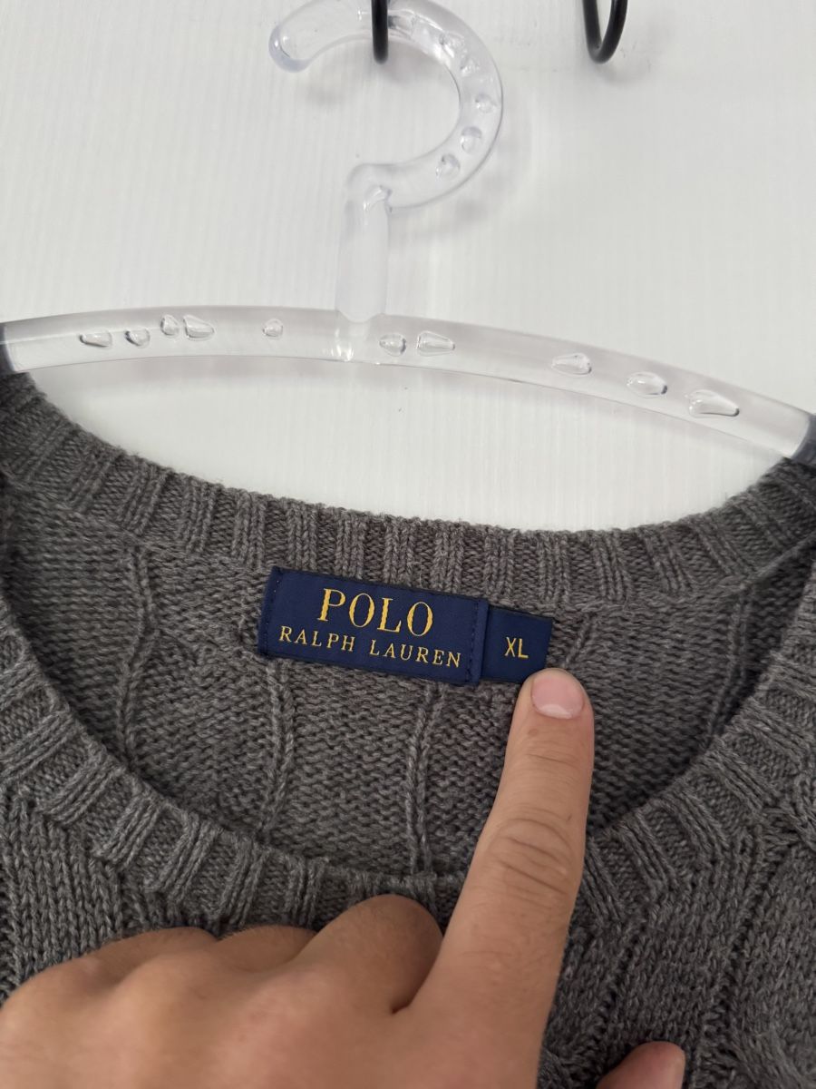 Polo Ralph Lauren Maglioni & Felpe: Polo Ralph Lauren Strickpullover Zopfmuster Grau Grösse XL – Usato da Wetzikon ZH venduto da Jan_wojt 2