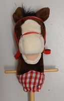 Steckenpferd braun mit Rollen