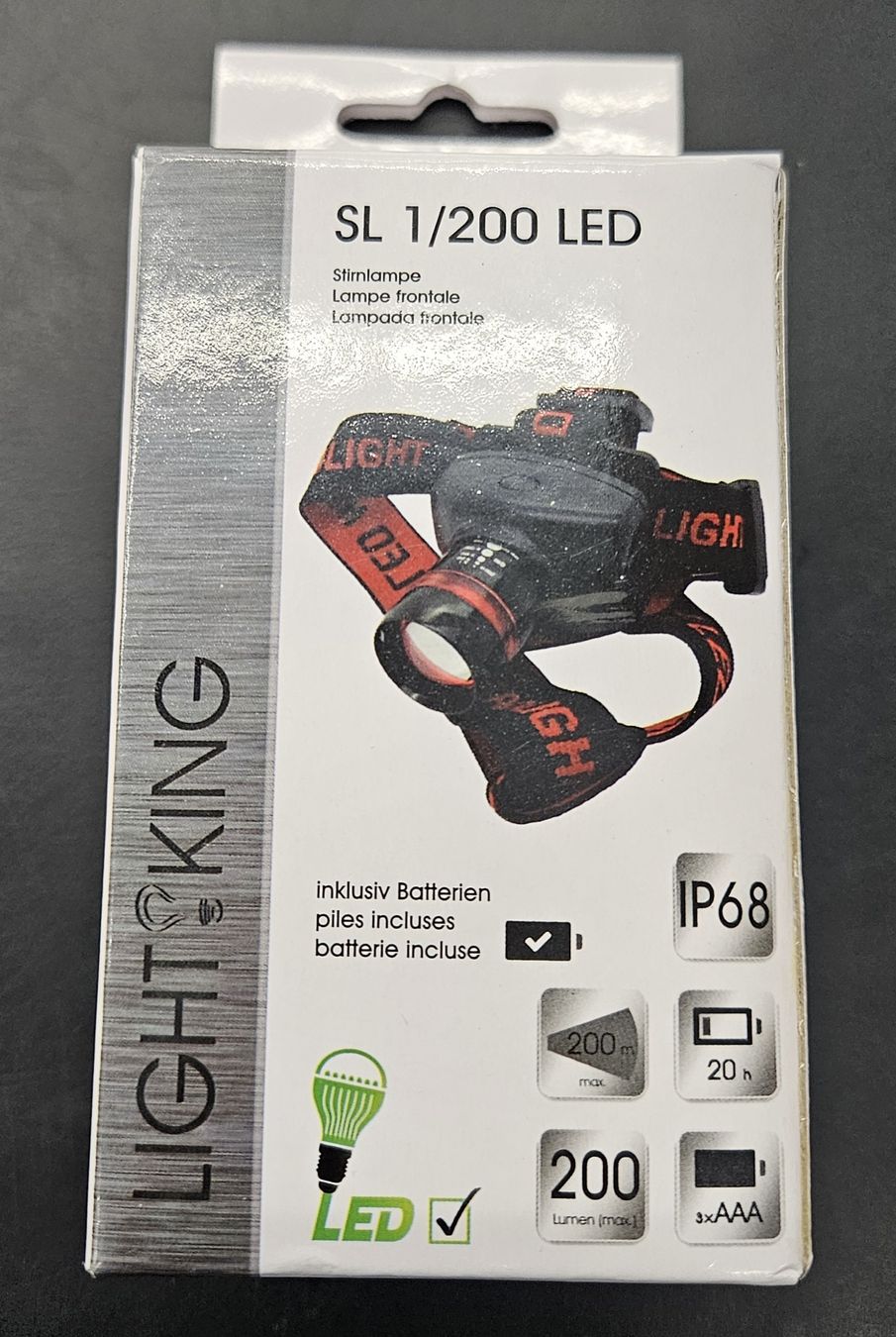 Lampade: Stirnlampe SL1/200 LED "NEU" – Nuovo e nell'imballaggio originale da Uster venduto da esko.swiss