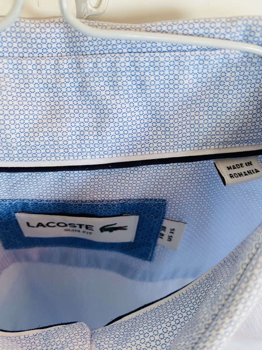 Lacoste Camicie: Lacoste Hemd Slim Fit Grösse 38 – Usato da Zürich venduto da dennisbooker2001 3
