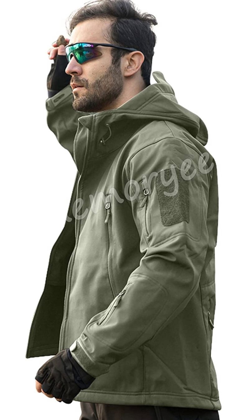 Giacche: Memoryee Herren Wasserdichte Softshelljacke grün Gr. M – Nuovo e nell'imballaggio originale da Basel venduto da Seifehuesli 3