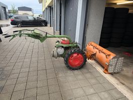 Einachser Motormäher mit Schneeschild gebrauchter Zustand