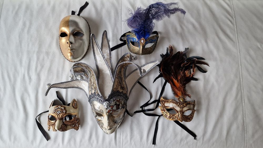 Awlsyj Venezianische Maske Aus Metall – Römischer Stil Für Karneval, Halloween, Maskenbälle & Kostümpartys