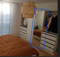 PAX Korpus Kleiderschrank mit Spiegeltüre weiss 50x58x201cm