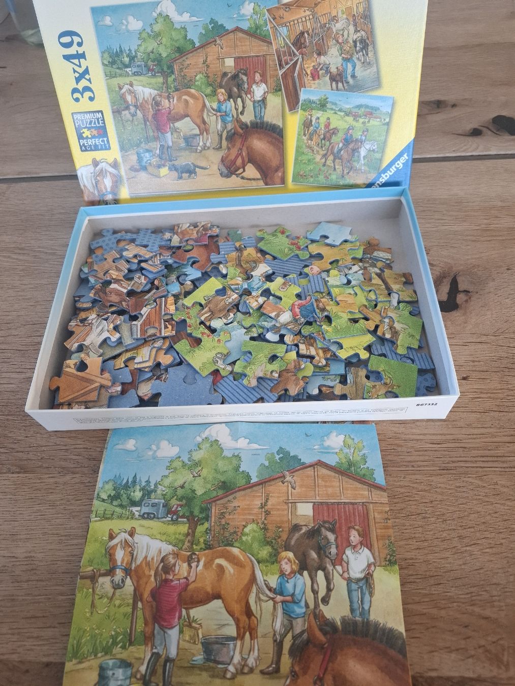 Ravensburger Puzzle: puzzles chevaux, 3 x 49pces, Ravensburger – Nuovo (secondo la descrizione) da Saignelégier venduto da mar_kf97 1