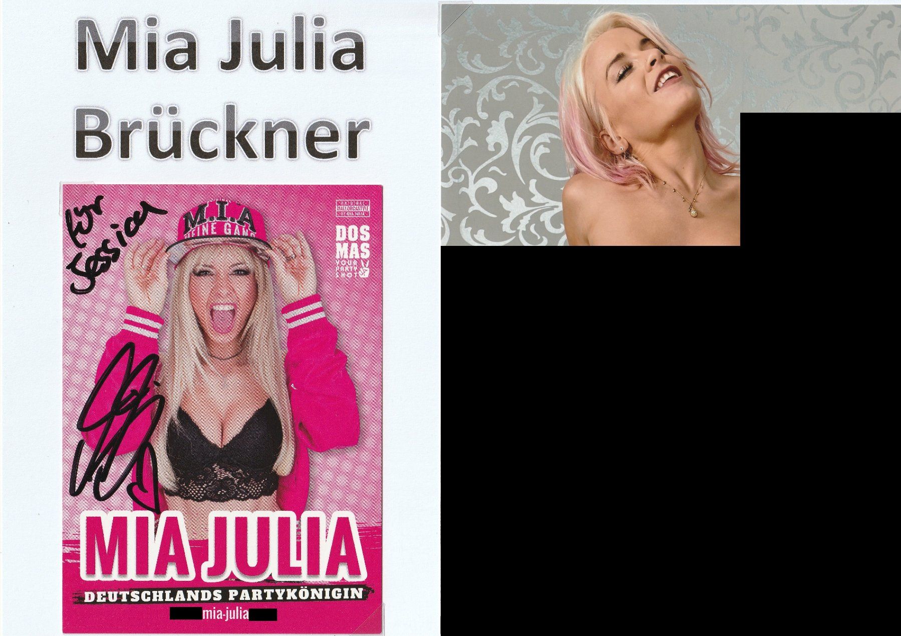 Autografi: Mia Julia Brückner / Originalautogramm – Usato da Schwyz venduto da racingautographs