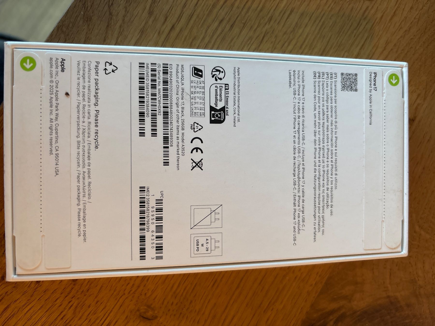 Apple Handys / Smartphones: iPhone 17 schwarz 256GB ungeöffnet – Neu und originalverpackt aus Luzern von Christianemarks 1