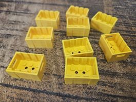 lego 30150 lot de 9 pièces Yellow Container, Crate 3 x 4 x 1