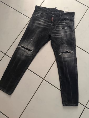 DSquared2 Jeans Herren Grösse 48 schwarz Used Look