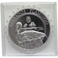 BARBADOS 1 Dollar 2024 Silver 1oz. Proof 'Flamingo'