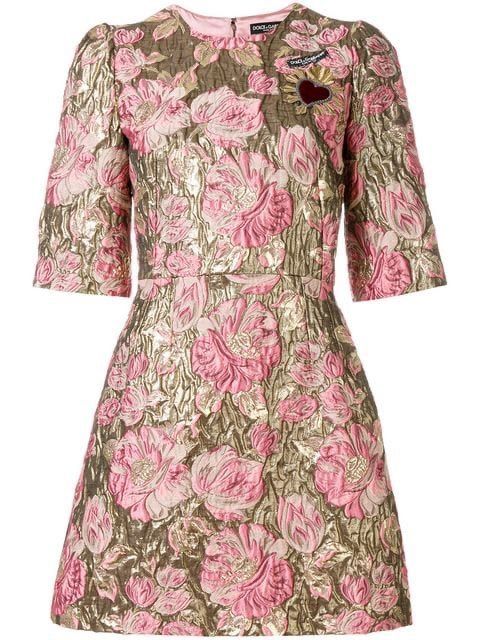Dolce & Gabbana Kleider: DOLCE & GABBANA MINIKLEID MIT FLORALEM MUSTER – Gebraucht aus Altendorf von Ro 4