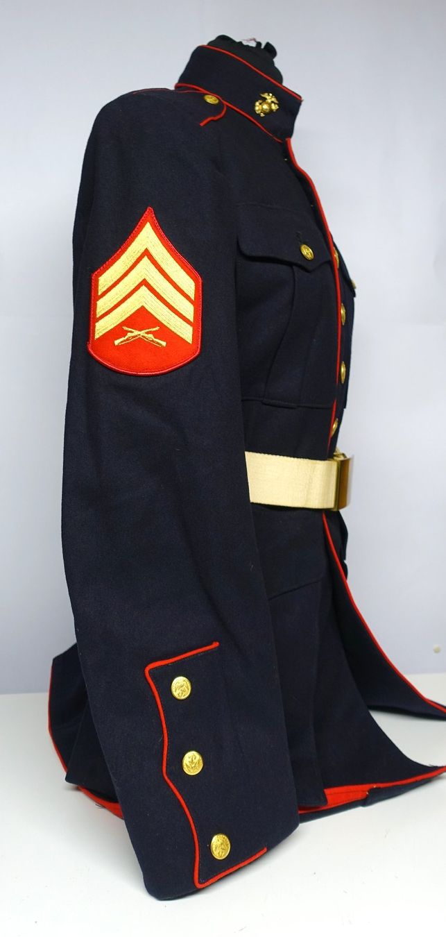 Uniformi: US Marine Corps Uniform Jacke Hose Gürtel Sergeant – Usato da Kappelen venduto da Marmoe 4