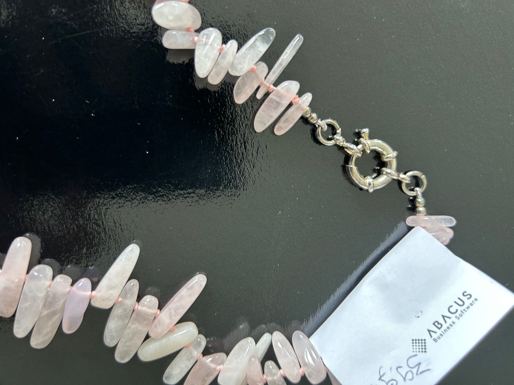 Catenine: Abacus Kette, Rosenquarz Edelsteine – Nuovo (secondo la descrizione) da Triengen venduto da zomavesu 3