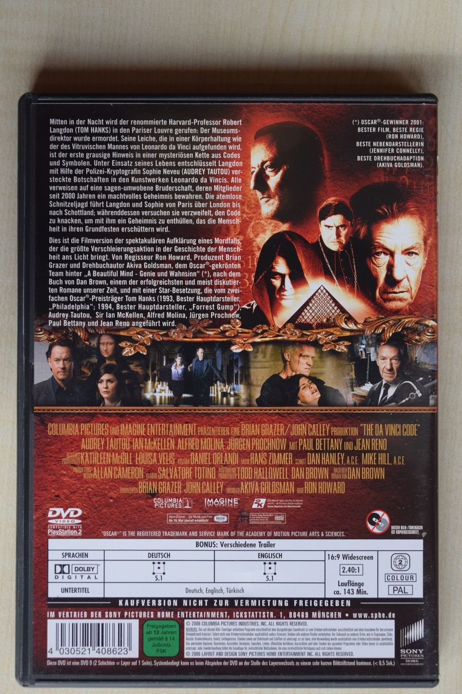 Alle DVDs: THE DA VINCI CODE (237) – Gebraucht aus Reutigen von DONDON55 1