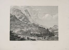 Weissbad Aquatinta von Corradi selten