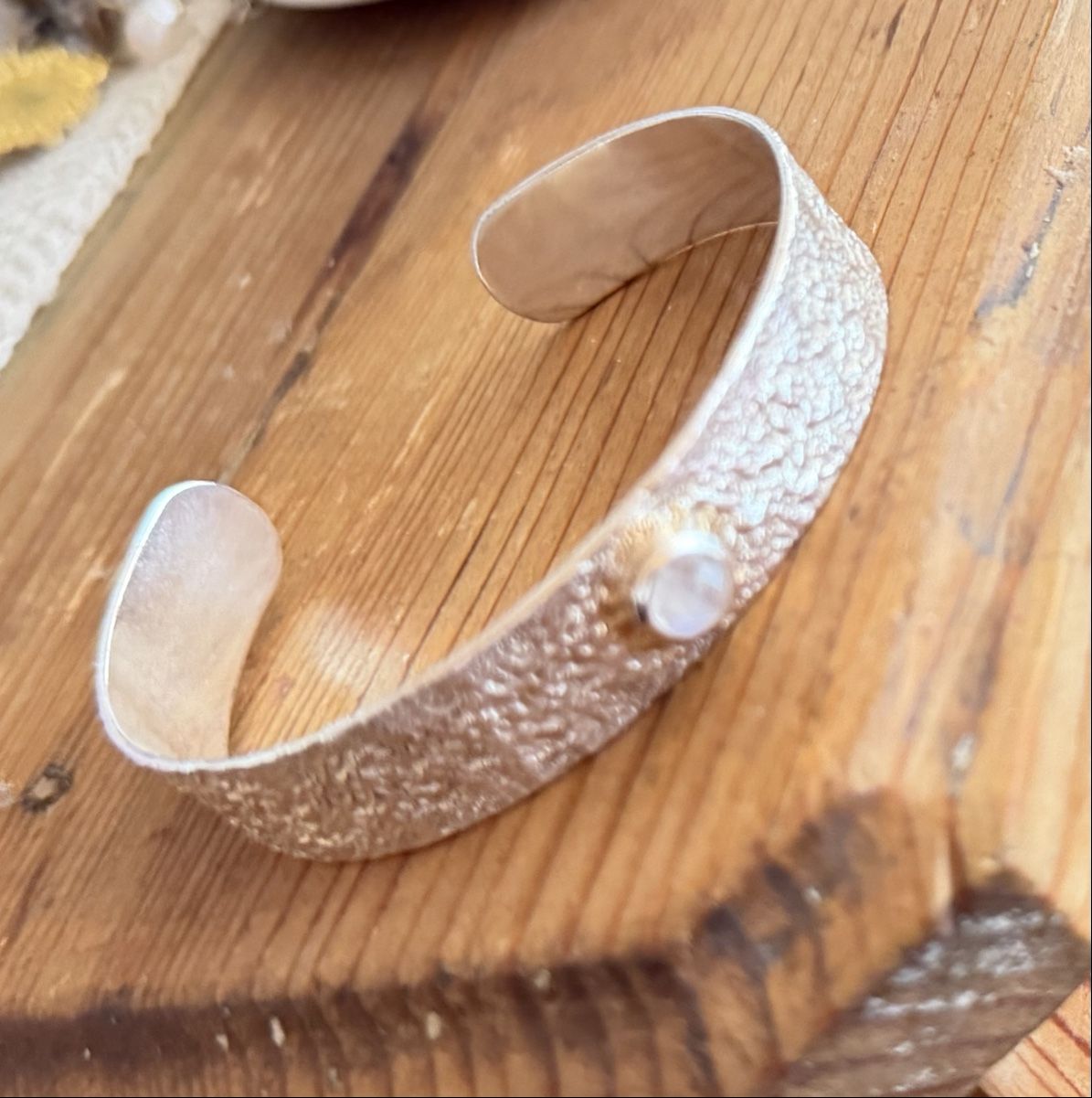 Bracelets: Armspange Silber mit Mondstein – D'occasion à Donat par troja007