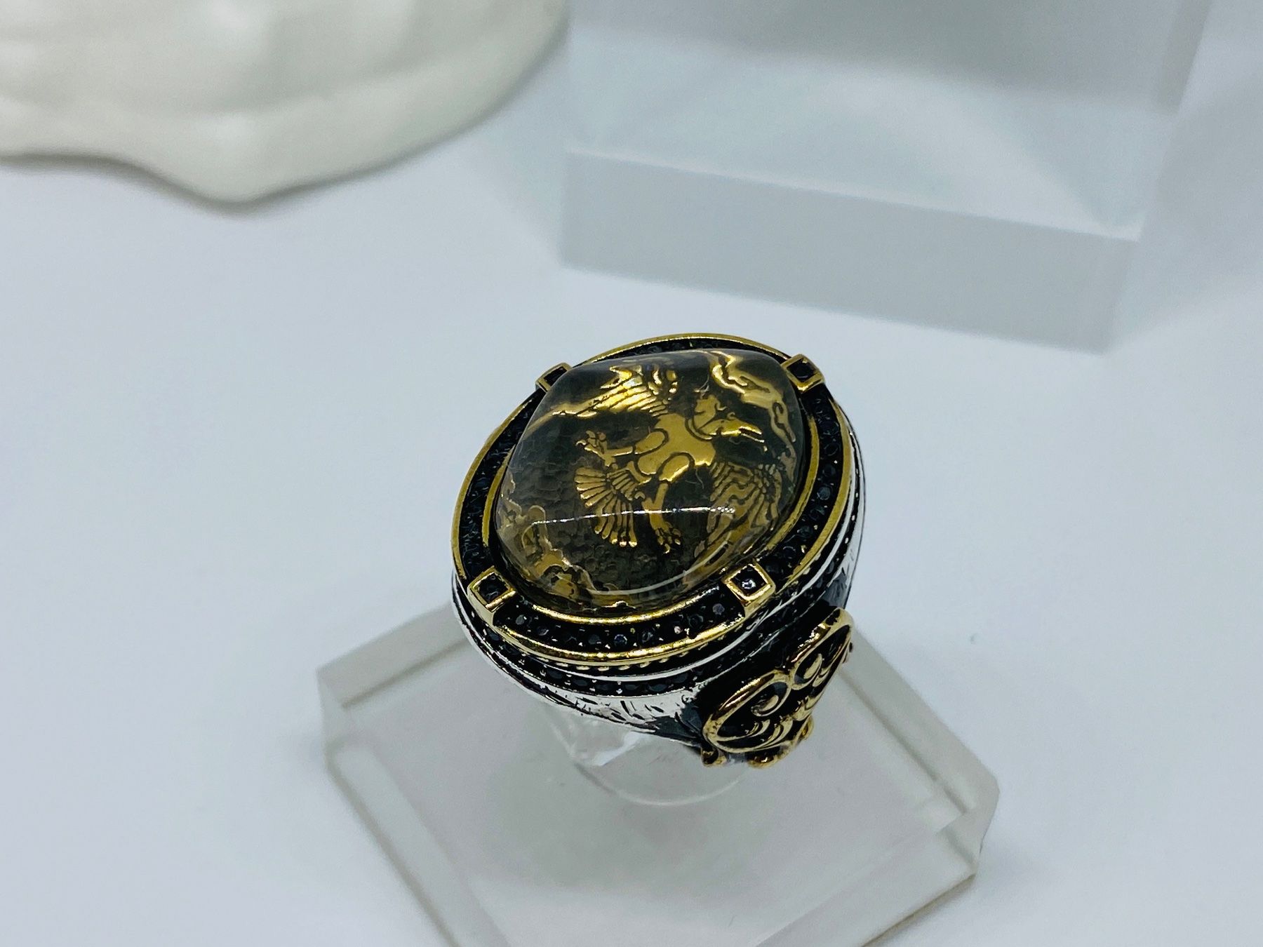 Anelli: Ring aus 925 er Silber mit Doppelkopfadler – Nuovo e nell'imballaggio originale da Windisch venduto da Zeta2018 2