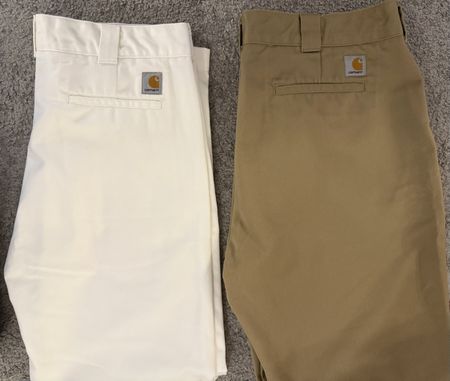 Carhartt WIP Hosen beige und weiss Grösse 38/32 + 36/32