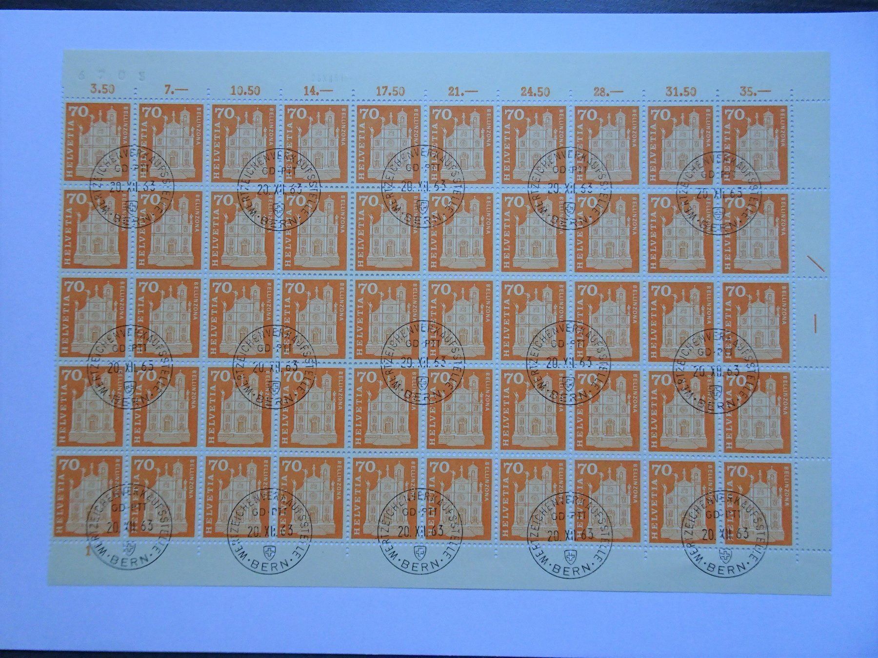 Alle Briefmarken: 1963 – Neu (gemäss Beschreibung) aus Aadorf von Chnorli-Furz