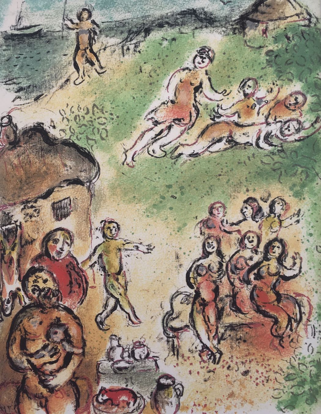 Grafica & Litografie: Marc Chagall "Homer Die Odyssee" 3 Lithographien – Usato da Nennigkofen venduto da waltraub 7