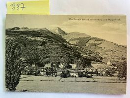 Buchs SG mit Schloss Werdenberg und Margelkopf, 1921
