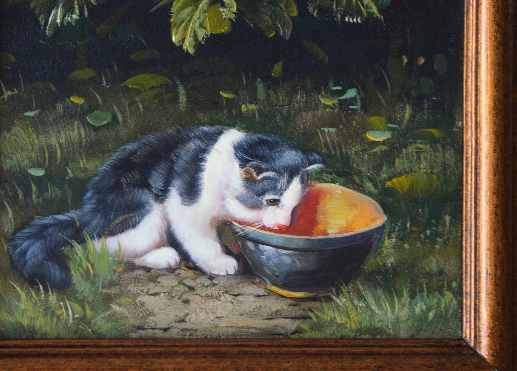 Dipinti: Tolles Ölgemälde Kätzchen Bauernmalerei Katze – Usato da Zürich venduto da Kunstvoll 2