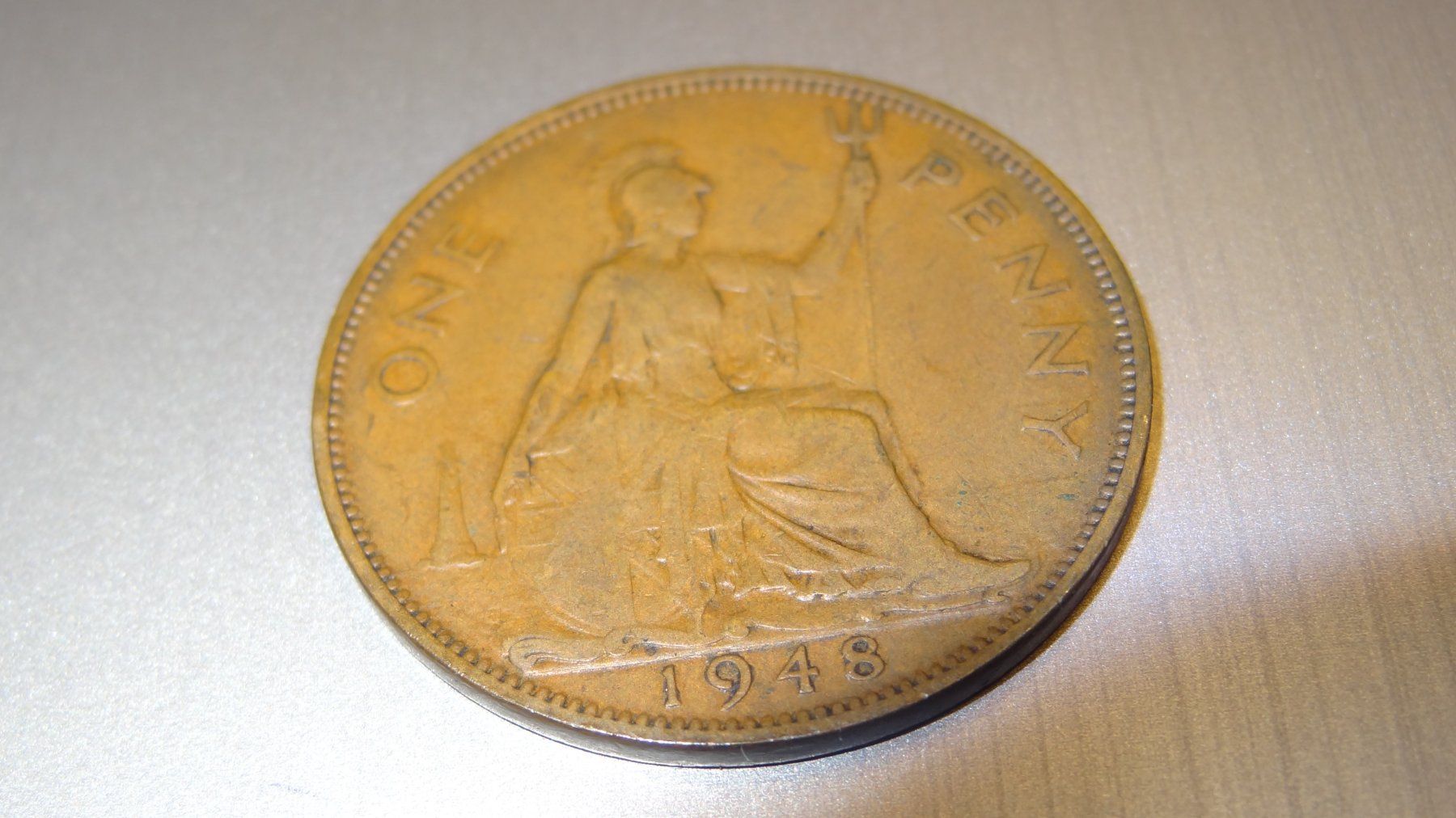 Tutti le monete: 1948 ONE PENNY – Usato da Olten venduto da pechsisa1 1