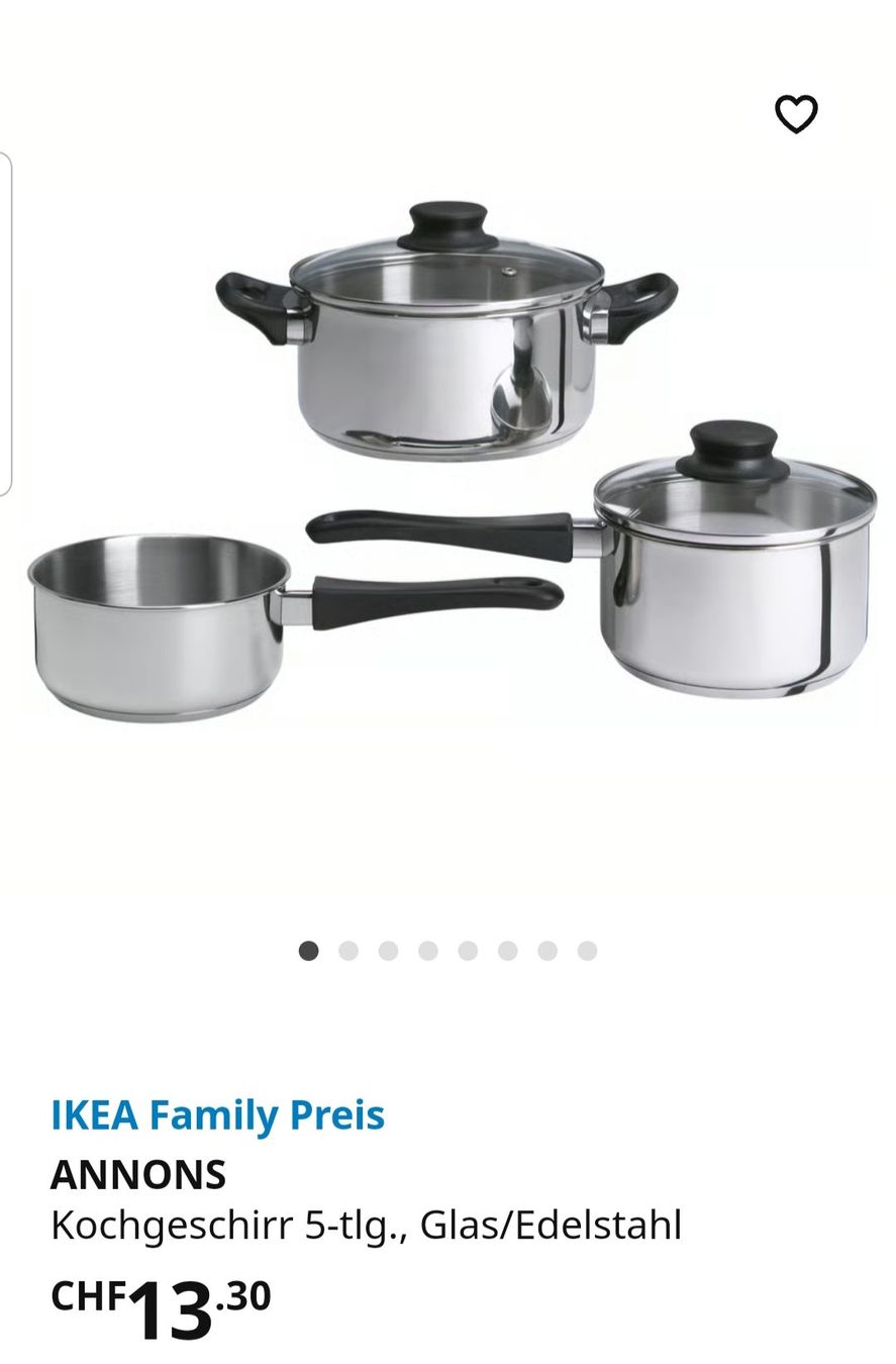Ikea Pentole: 3 er Topf-Set neu und original verpackt.  ++++++++ – Nuovo e nell'imballaggio originale da Baden venduto da Nirupama