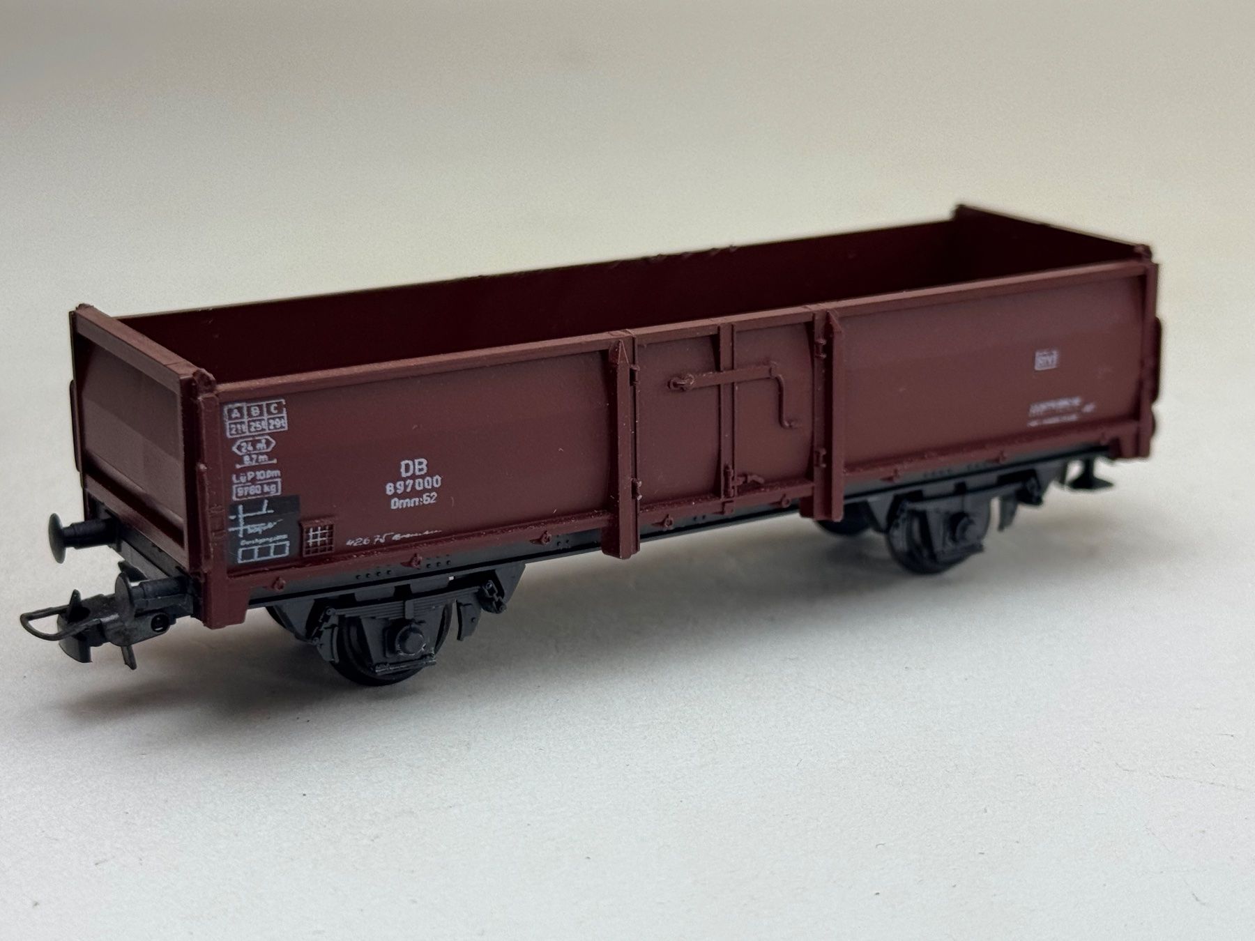 Modellini di ferrovie: EB-  Roco Hochbord Güterwagen DB – Usato da Elm venduto da Wikmtz 1