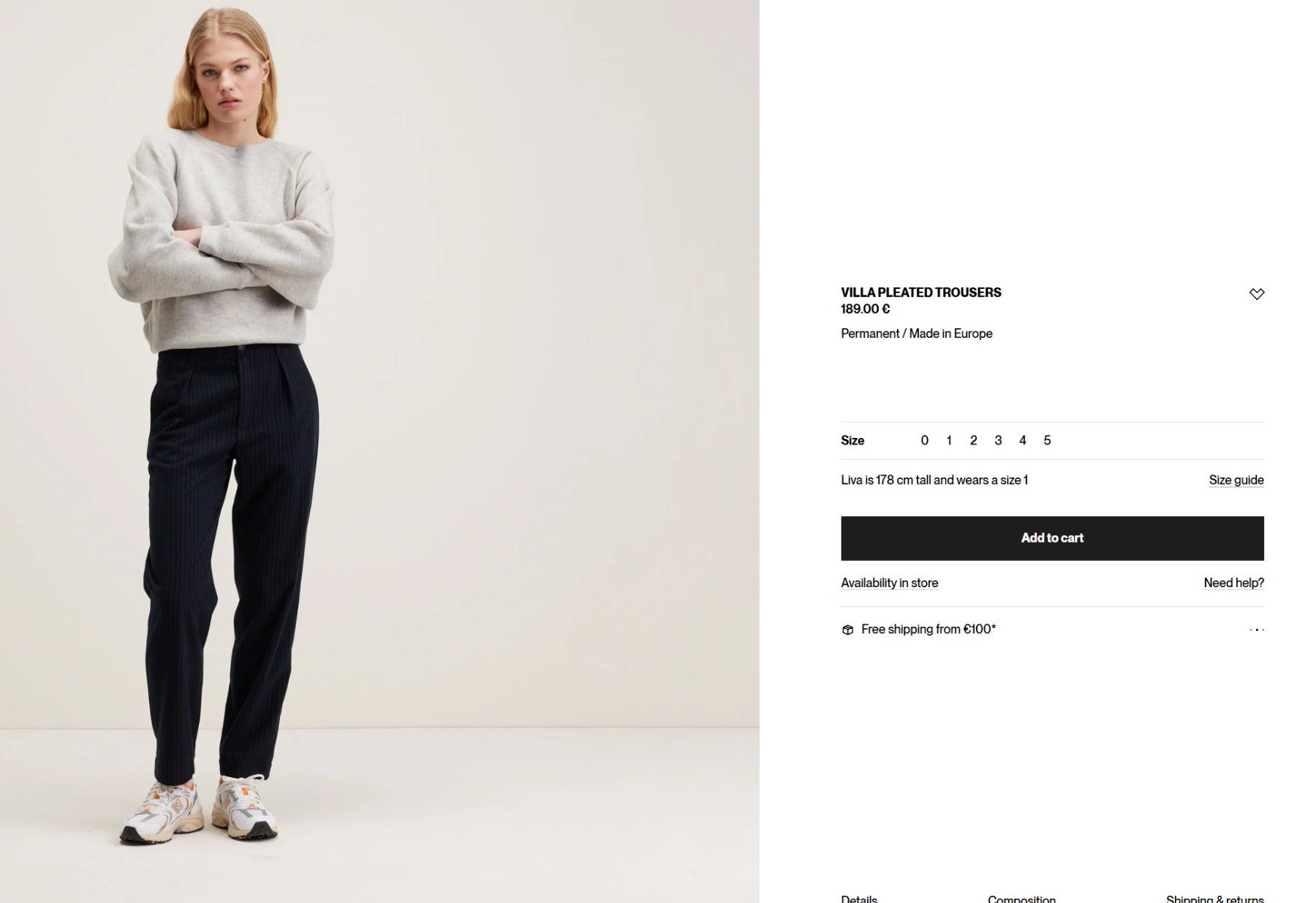 Bellerose Hosen: Bellerose VILLA navy trousers, size 0 – Neu (gemäss Beschreibung) aus Kilchberg ZH von ben_pc68 1