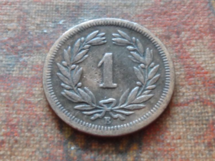 Tutti le monete: 1 Rp. 1853 – Usato da Romanel-sur-Lausanne venduto da Swift13 1