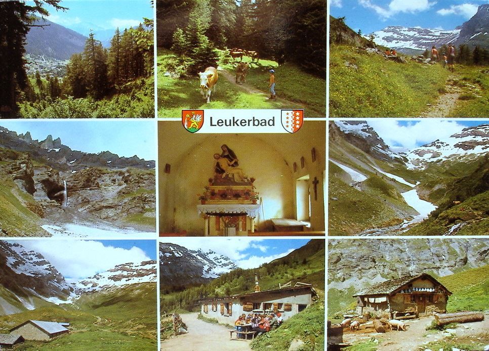 Ansichtskarten: LEUKERBAD Clavinenalp - Fluhalp - Majingalp – Gebraucht aus Jona von philajona