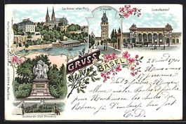 Litho Basel, Teilansicht, Centralbahnhof