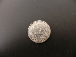 Deutschland 1/2 Mark 1914 A Silber