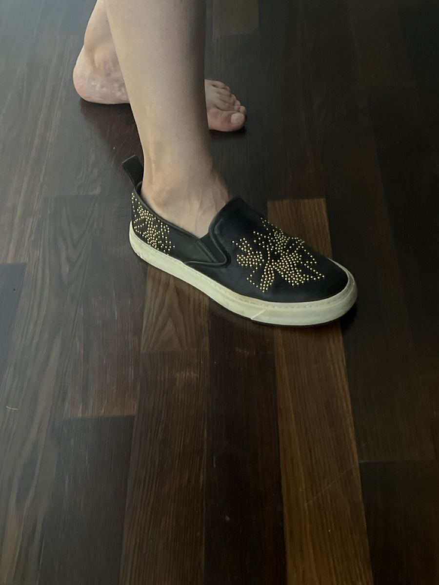 Chloé Scarpe da donna: Chloe Black Gold Studded Slip-ons size 40 – Usato da Zürich venduto da tan_8nxr 6