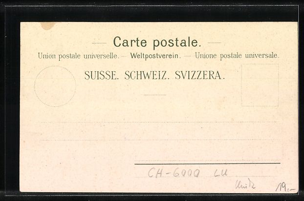 Cartes postales: Lithographie Lucerne, Hotel Eden House – D'occasion à Berlin par bartko-reher 1