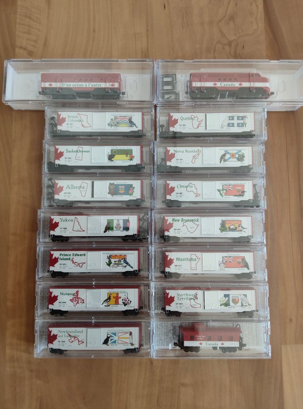 Modellini di ferrovie: Micro-Trains Sammler Set Kanada – Usato da Siebnen venduto da han_xck2