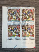 Pro Patria 1991 Briefmarke Viererblock, ungebraucht, Top!