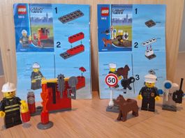 LEGO® CITY 5612 & 5613 Polizist & Feuerwehrmann mit Hund