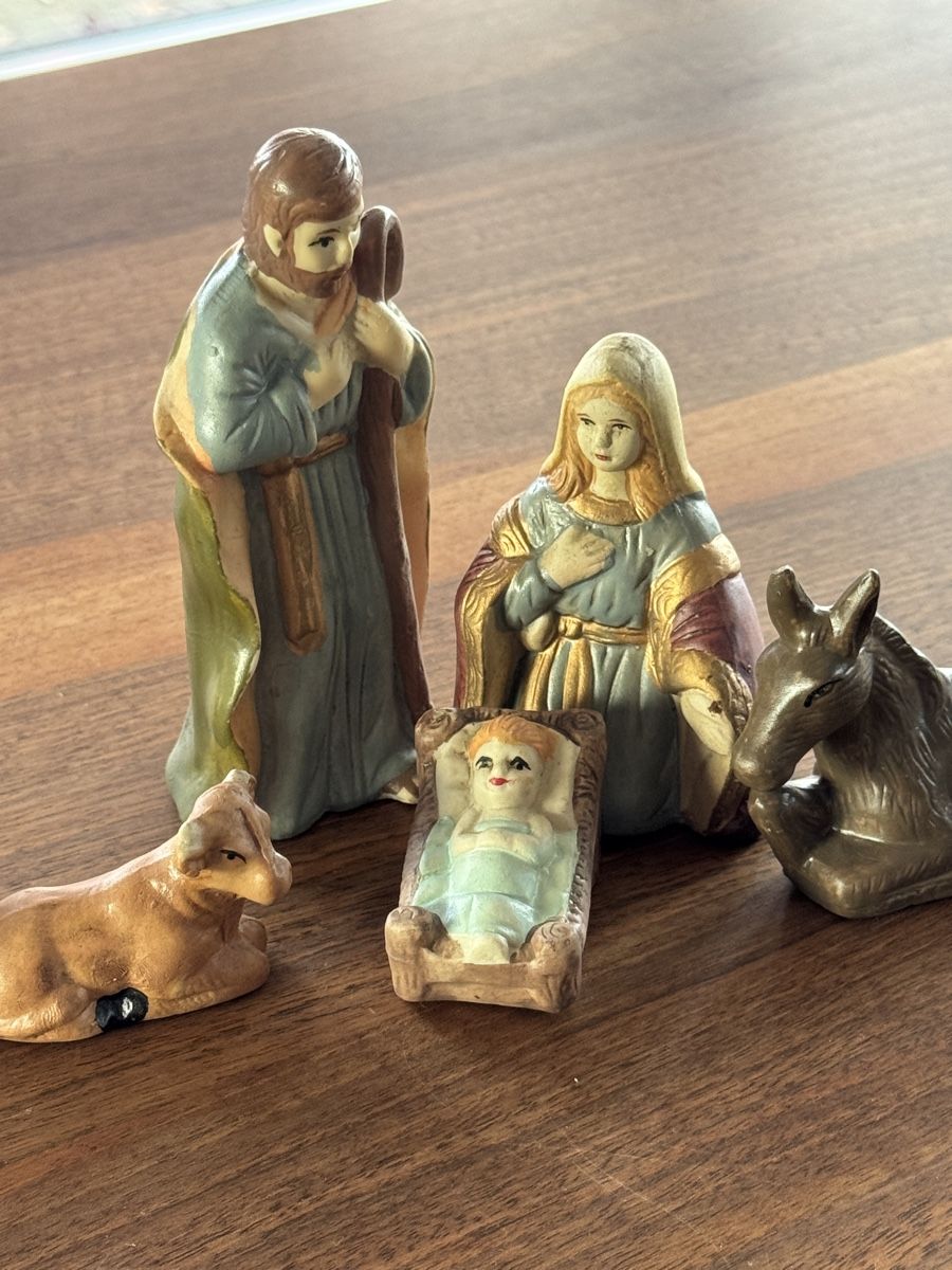 Statuette: Krippenfiguren aus Ton – Usato da Baar venduto da Freethy 4