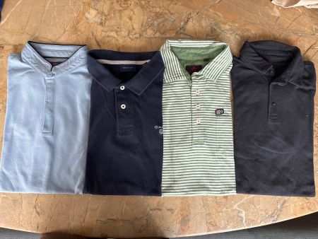 4er Set Herren Poloshirts, Gr. M