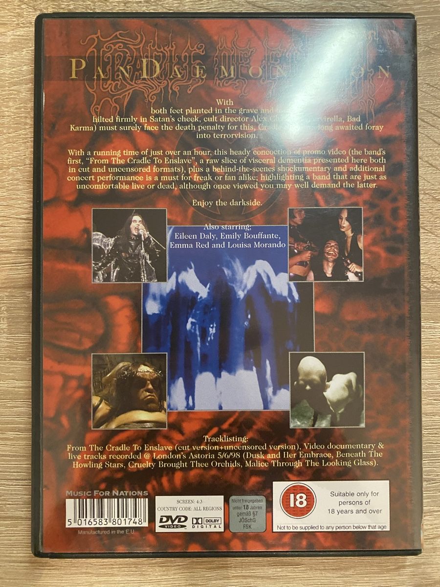 Tutti i DVDs: Cradle of Filth - Pan Daemon Aeon – Usato da Thayngen venduto da doncorvetto 1